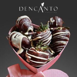 Kit Corazón de Fresas con Vino